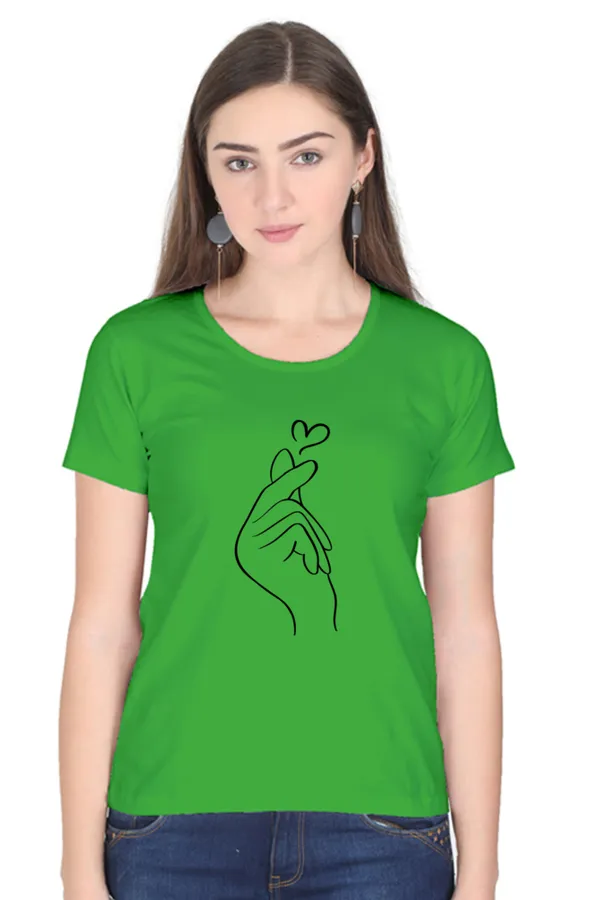 Flag_Green_Cotton_Blend_Womens_Classic_Regular_Fit_T-Shirt