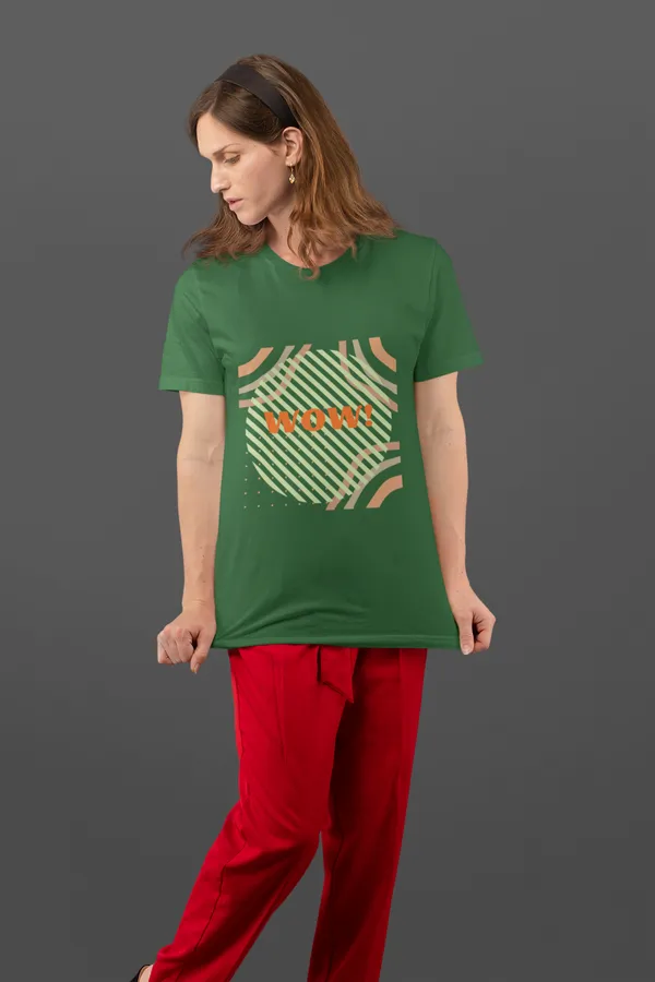 Bottle_Green_Cotton_Blend_Womens_Premium_Classic_Tee