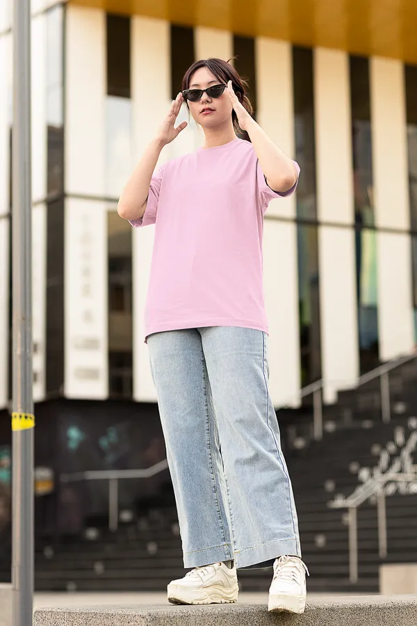 Light_Baby_Pink_Cotton_Blend_Womens_Premium_Designer_Tee