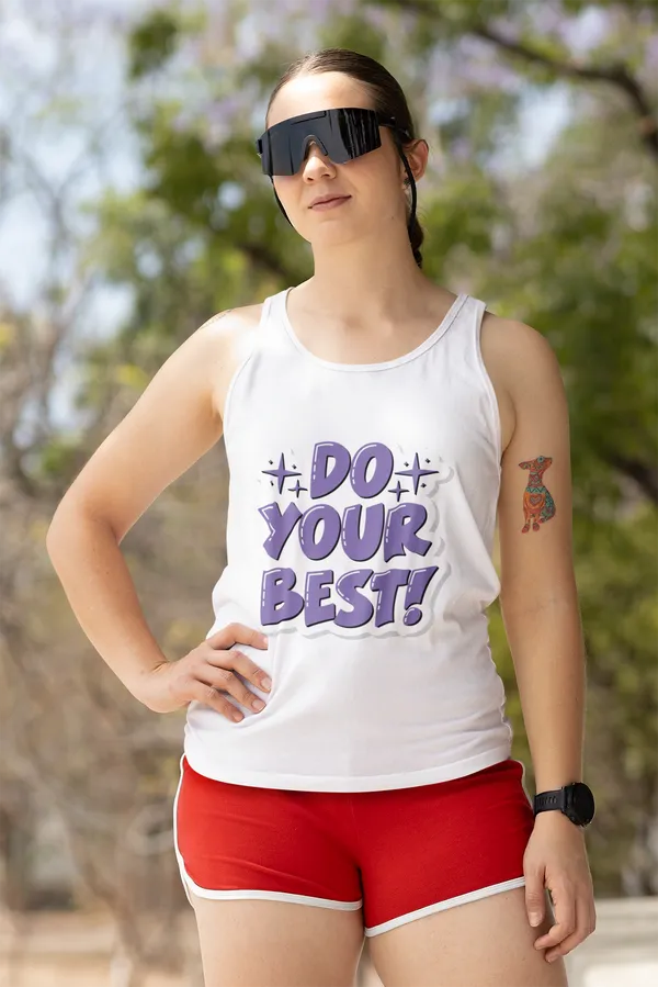White_Cotton_Blend_Womens_Stylish_Tank_Top