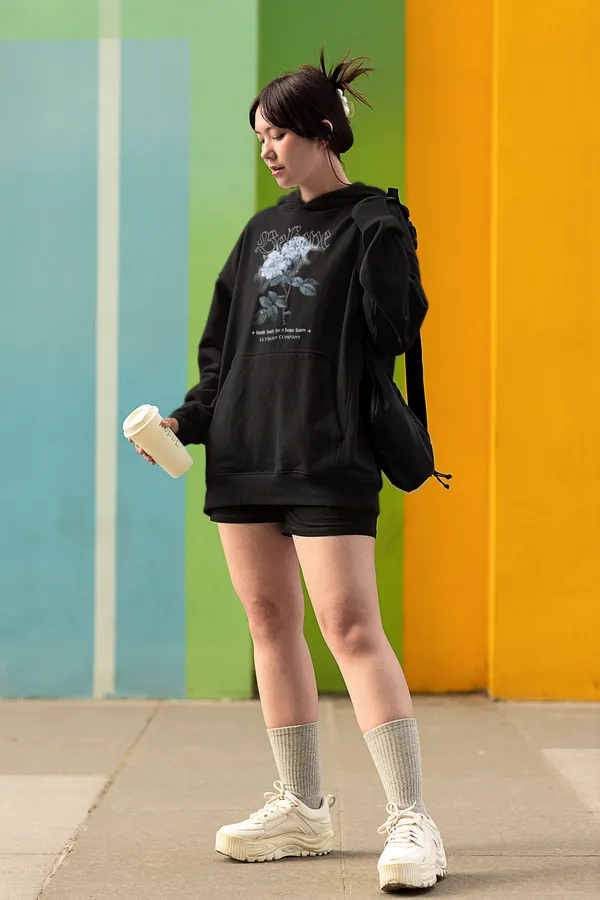 Black_Soft_And_Durable_Fabric_Womens_Trendy_Oversized_Hoodie