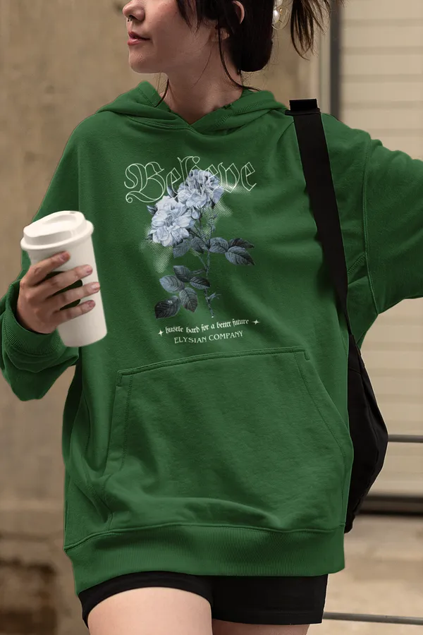 Bottle_Green_Soft_And_Durable_Fabric_Womens_Trendy_Oversized_Hoodie