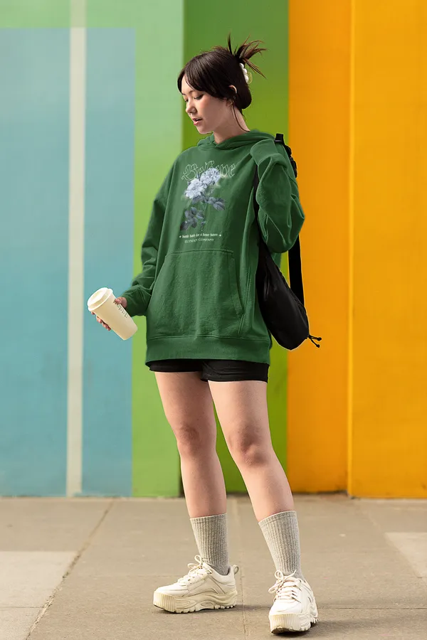 Bottle_Green_Soft_And_Durable_Fabric_Womens_Trendy_Oversized_Hoodie