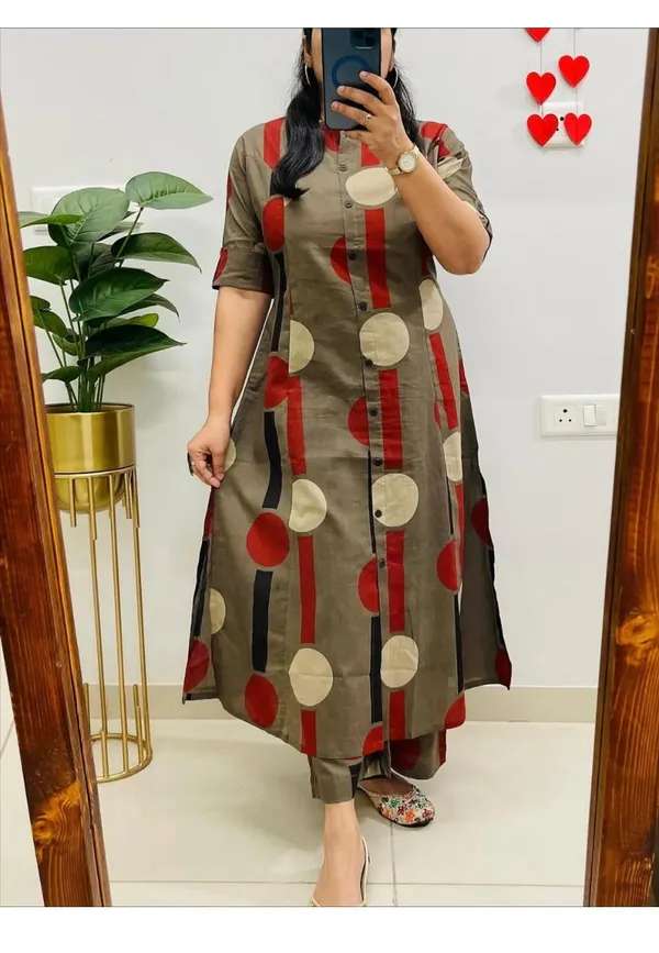 A-_Line_Prined_Cotton_Co-ord_Set