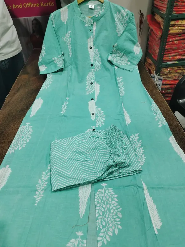 Aline_-_Blue_Floral_Cotton_Kurta_Palazzo_Co-Ord_Set_For_Women