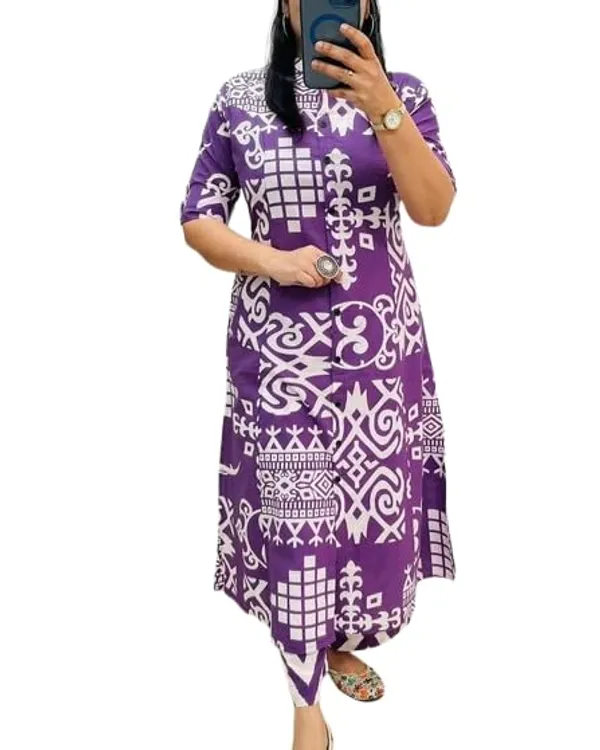 Purple_Printed_Cotton_Kurta_Palazzo_Co-Ord_Set_For_Women