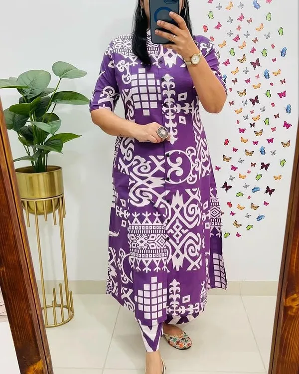 Purple_Printed_Cotton_Kurta_Palazzo_Co-Ord_Set_For_Women