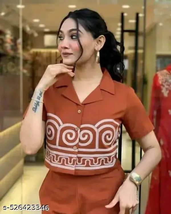 Brown_Cotton_filax_Shirt_Style_(With_Heavy_hand_work_embroidery_on_Front_&_Front_hand_work_on_Plazzo)