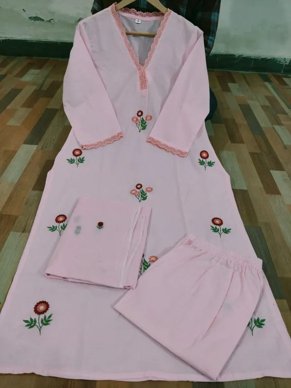 Light_Pink_Kurti_with_plazzo_with_dupatta