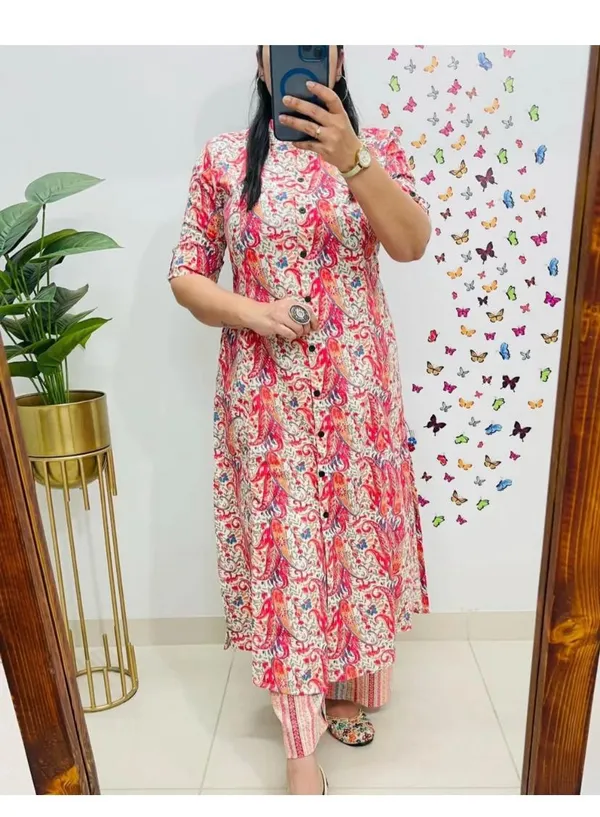 Printed_Cotton_Multi_Red_Kurti_Plazo_Set