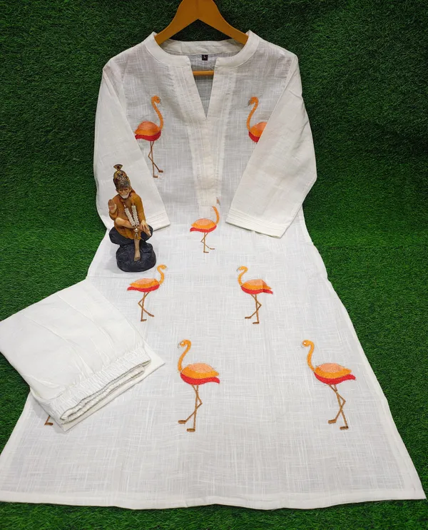 White_cotton_slub_kurta_and_plazo