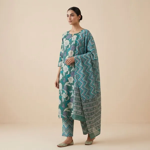 Pista_Green_Soft_Touch_Unstitched_Cotton_Dress_Material