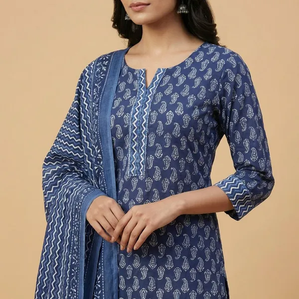 Indigo_Blue_Soft_Touch_Unstitched_Cotton_Dress_Material