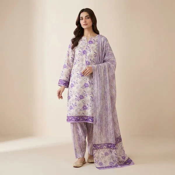 White_Soft_Touch_Unstitched_Cotton_Dress_Material