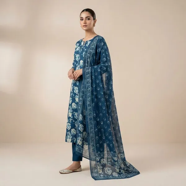 Teal_Blue_And_Peach_Cotton_Suit_Unstitched_Dress_Material_Combo_Set_Pack_Of_2