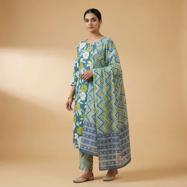 Dark_Green_Soft_Touch_Unstitched_Cotton_Dress_Material