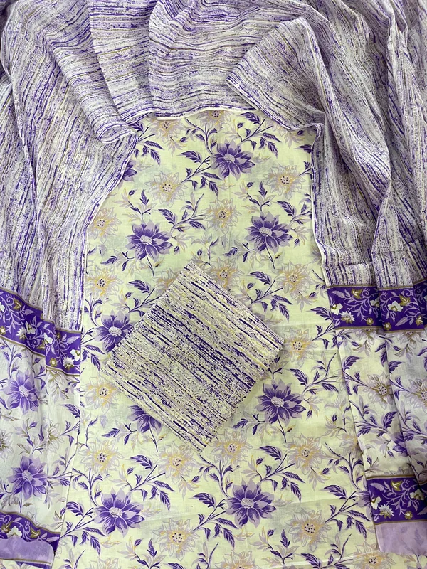 White_Soft_Touch_Unstitched_Cotton_Dress_Material
