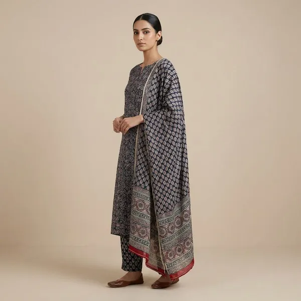 Black_Ajrakh_Magic_Everyday_Cotton_Wear_Unstitched_Dress_Material