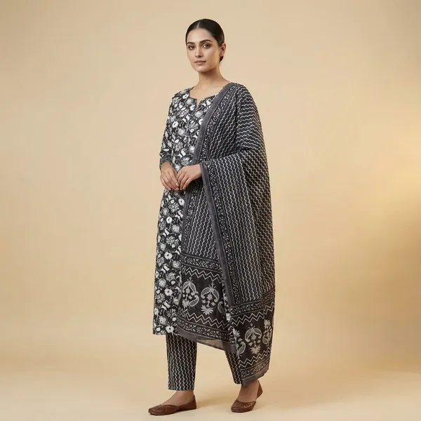 Black_Soft_Touch_Unstitched_Cotton_Dress_Material