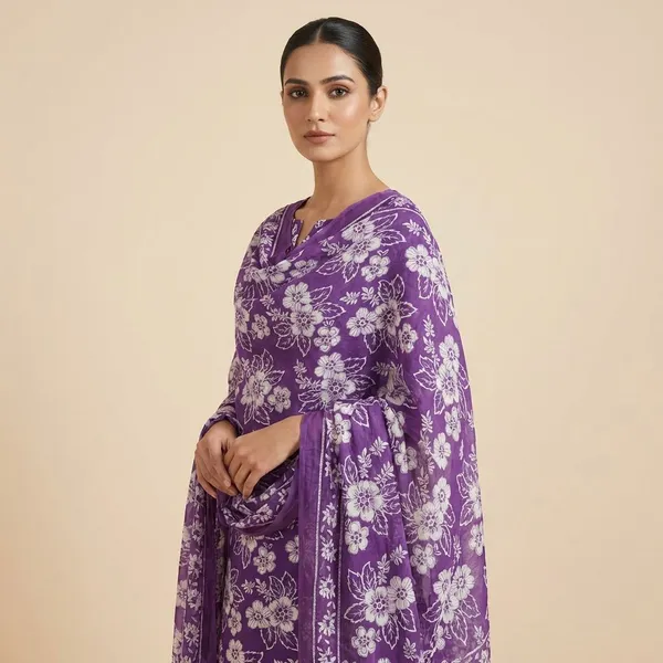 Purple_Soft_Touch_Unstitched_Cotton_Dress_Material
