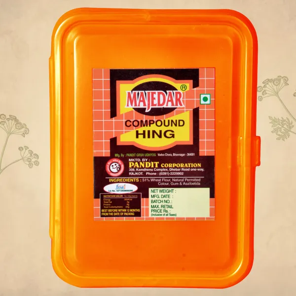 200_Gram_Majedar_Fancy_200gm_Lunchbox_Strong_Black_Hing_Powder_Compounded_Asafoetida_Bandhani_Rich_Flavor_And_Aroma_For_Authentic_Indian_Cooking