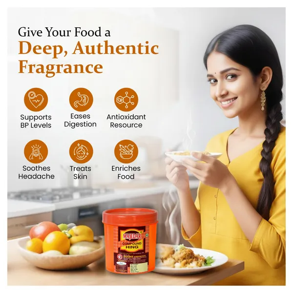 200_Gram_Majedar_Fancy_200gm_Round_Jar_Strong_Black_Hing_Powder_Compounded_Asafoetida_Bandhani_Rich_Flavor_And_Aroma_For_Authentic_Indian_Cooking