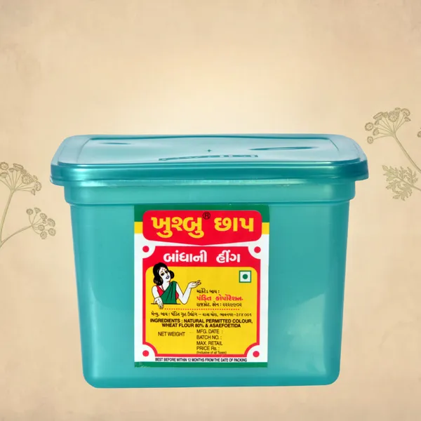 Khushbu_Square_Jar_Mild_Compounded_Asafoetida_Bandhani_Hing_Powder_Rich_Flavor_And_Aroma_For_Authentic_Indian_Cooking