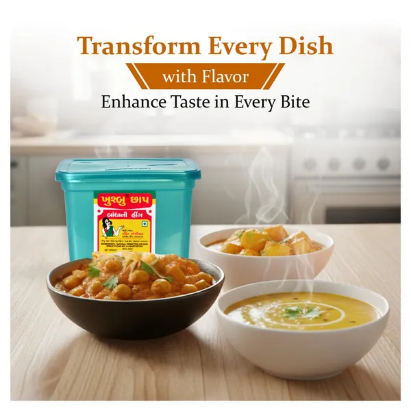 Khushbu_Square_Jar_Mild_Compounded_Asafoetida_Bandhani_Hing_Powder_Rich_Flavor_And_Aroma_For_Authentic_Indian_Cooking