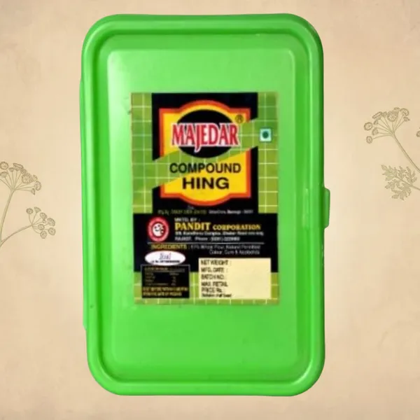200_Gram_Majedar_Green_Brand_Strong_White_Hing_Powder_In_200gm_Lunchbox_Compounded_Bandhani_Asafoetida_Rich_Flavor_And_Aroma_For_Authentic_Indian_Cooking