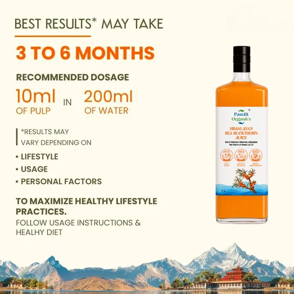 Pandit_Organics_Himalayan_Sea_Buckthorn_Pulp_Concentrate_1_L_|_Cold-Pressed_|_Makes_200_Glasses_|_Natural_Vitamin_C,_Omega_3_6_7_9,_Antioxidants_|_Immunity,_Skin_Glow_&_Gut_Health_Support_|_Juice_Seabuckthorn_|_1_L