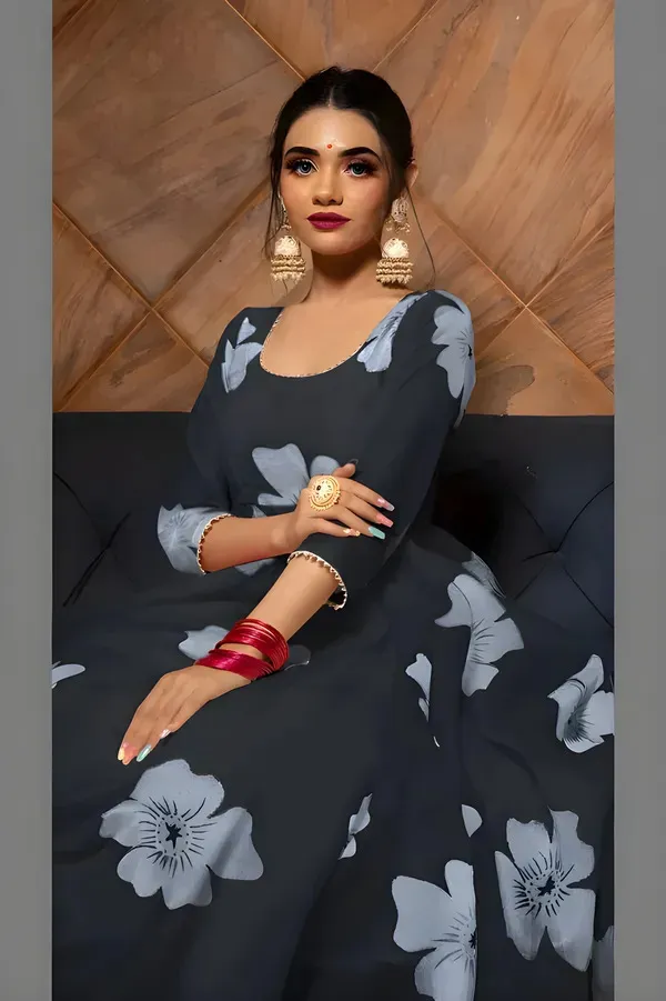 Black_Georgette_Premium_&_Elegant_Gown_&_Dupatta_Set_For_Women