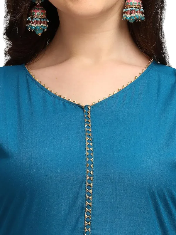 Blue_Rayon_Blend_Premium_&_Elegant_Gown_&_Dupatta_Set_For_Women