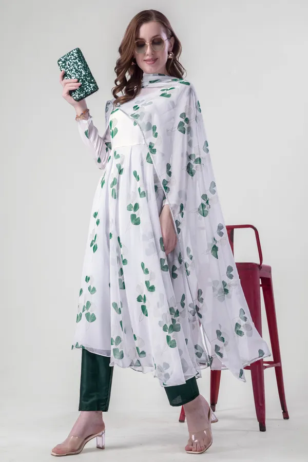 Green_Georgette_Premium_&_Elegant_Gown_&_Dupatta_Set_For_Women