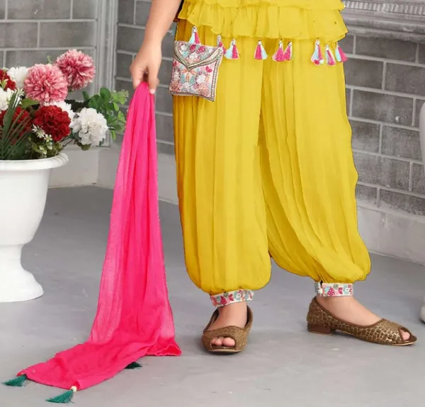 Yellow_Crape_Premium_&_Elegant_Kurta_&_Patiala_Set_With_Dupatta_For_Girls
