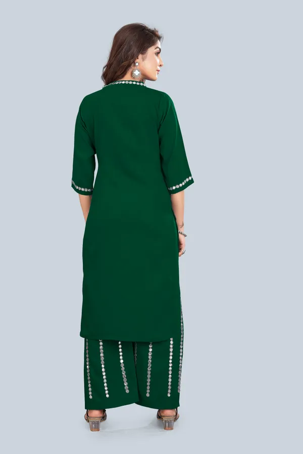 Green_Rayon_Premium_&_Elegant_Kurta_&_Palazzo_Set_For_Women