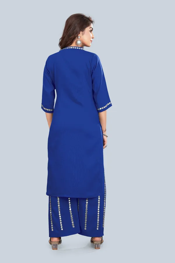 Navy_Blue_Rayon_Premium_&_Elegant_Kurta_&_Palazzo_Set_For_Women