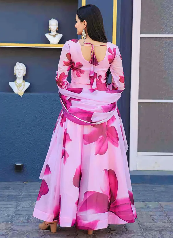 Pink_Georgette_Premium_&_Elegant_Gown_&_Dupatta_Set_For_Women