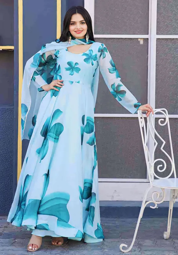 Sky_Blue_Georgette_Premium_&_Elegant_Gown_&_Dupatta_Set_For_Women