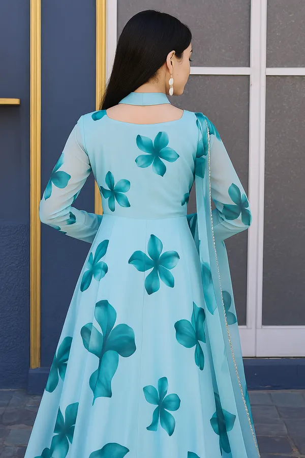 Sky_Blue_Georgette_Premium_&_Elegant_Gown_&_Dupatta_Set_For_Women