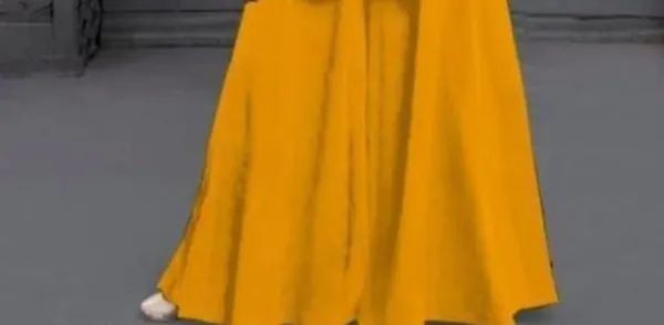 Yellow_Crape_Premium_&_Elegant_Kurta_&_Sharara_Set_With_Dupatta_For_Girls