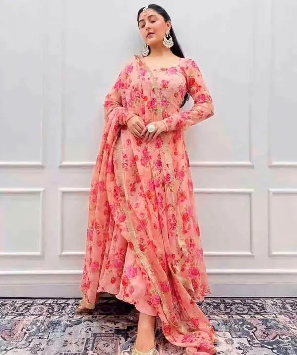 Pink_Georgette_Premium_&_Elegant_Gown_&_Dupatta_Set_For_Women