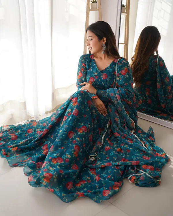 Rama_Georgette_Premium_&_Elegant_Gown_&_Dupatta_Set_For_Women