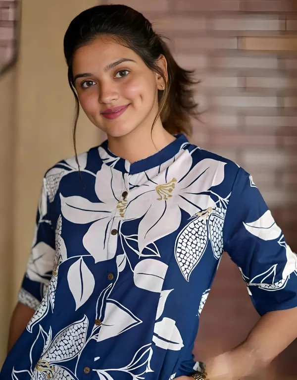 Blue_Rayon_Premium_&_Elegant_Kurta_&_Palazzo_Set_For_Women