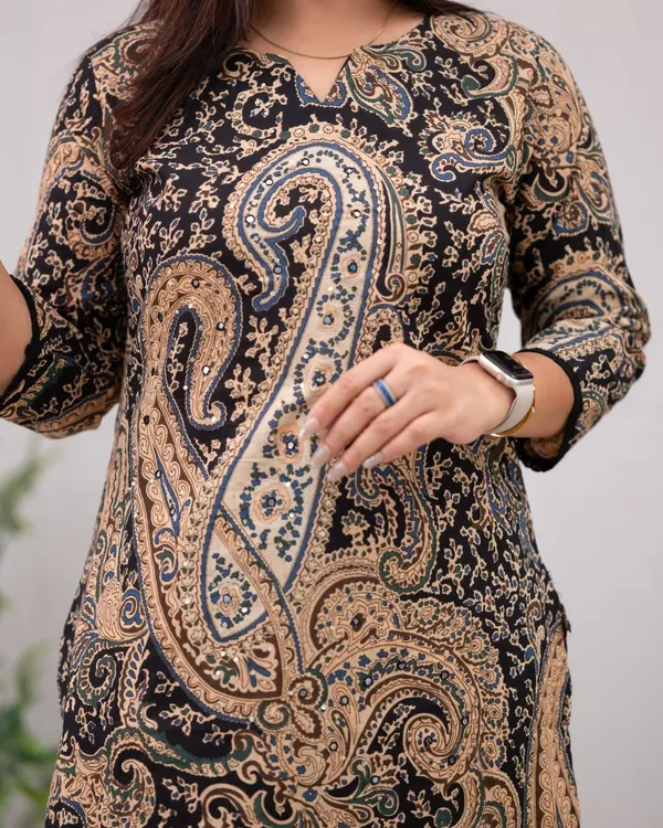 Black_Cotton_Premium_&_Elegant_Kurta_&_Pant_Set_With_Dupatta_For_Women