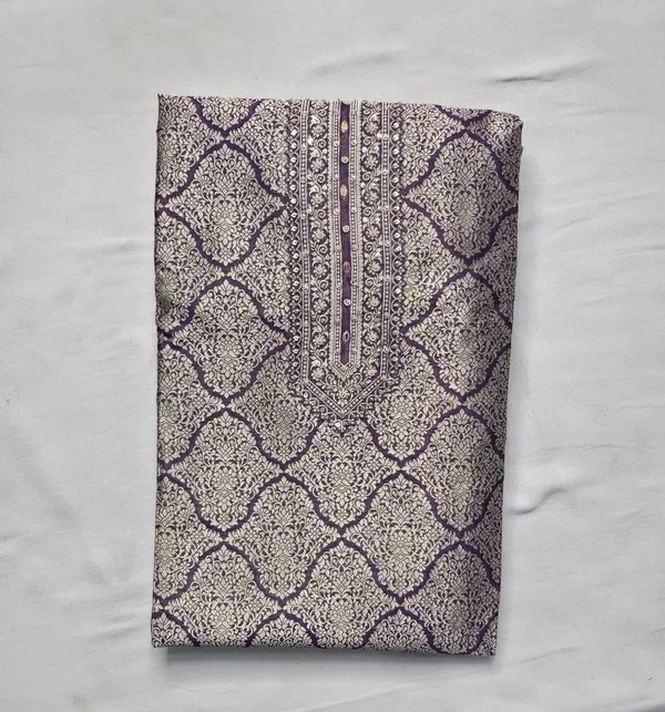 Purple_Royal_Banarasi_Silk_Brocade_Dress_Material_For_Women