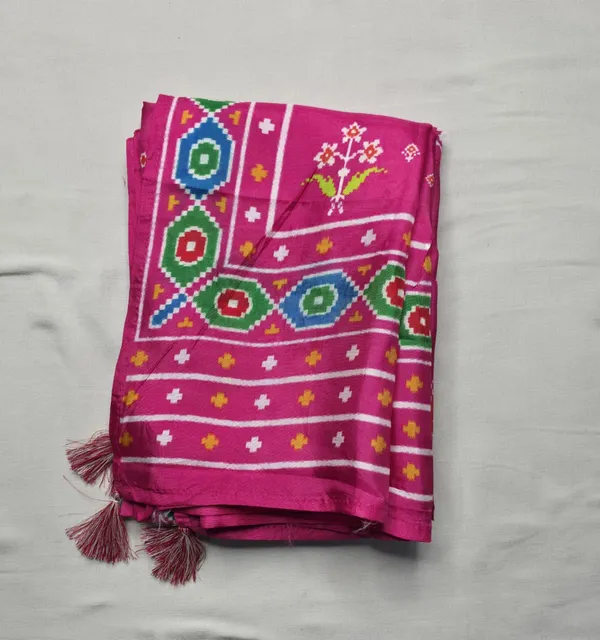 Rani_Pink_Embrace_Heritage_With_The_Patola_Silk_Unstitched_Suit_For_Women