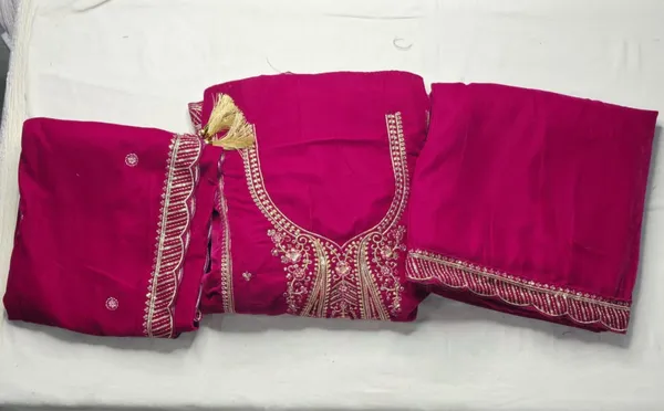 Rani_Pink_Royal_Velvet_Embroidered_Unstitched_Suit_Set__For_Women