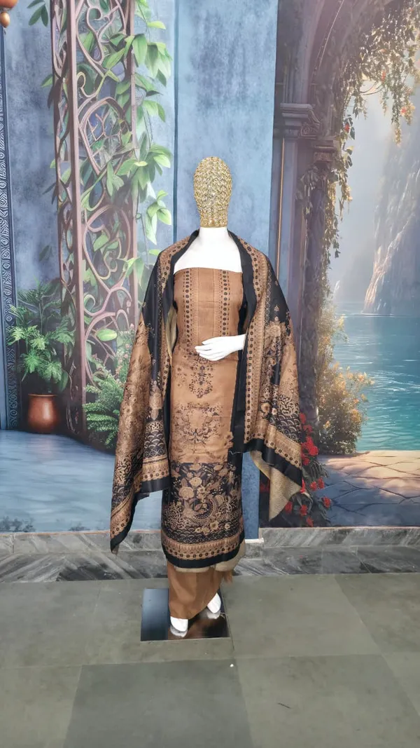 Caramel_Brown_The_Royal_Touch_Pashmina_Suit_Set_With_Woven_Dupatta__For_Women