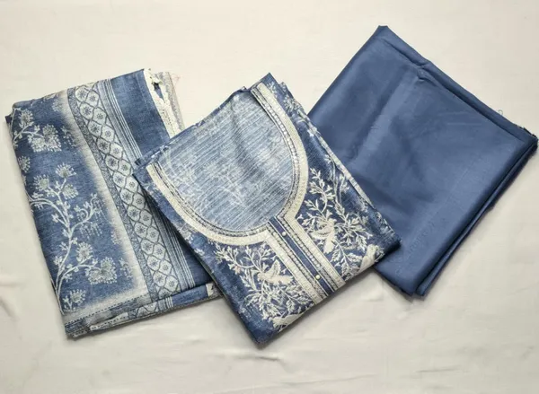 Deep_Blue_Elegant_Unstitched_Maheshwari_Silk_Suit_Set_Printed_Top_&_Dupatta__For_Women