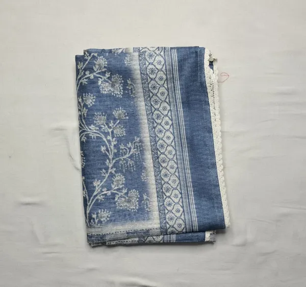 Deep_Blue_Elegant_Unstitched_Maheshwari_Silk_Suit_Set_Printed_Top_&_Dupatta__For_Women